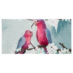 Watercolor Parrot Banner And Sign 4  X 2  by SychEva