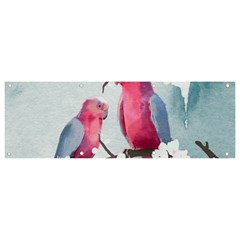 Watercolor Parrot Banner And Sign 9  X 3  by SychEva