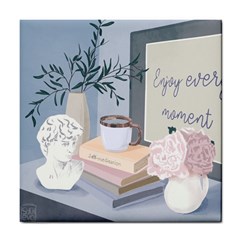 Still Life Tile Coaster by SychEva