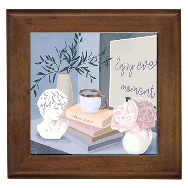 Still Life Framed Tile