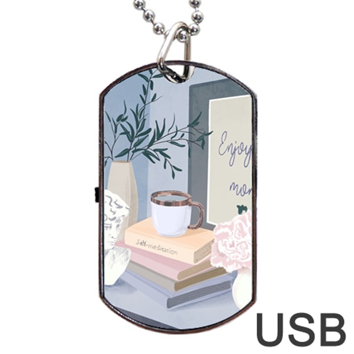 Still Life Dog Tag USB Flash (One Side)