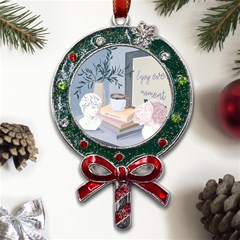 Still Life Metal X mas Lollipop With Crystal Ornament by SychEva