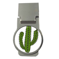 Cactus Desert Plants Rose Money Clips (round)  by uniart180623