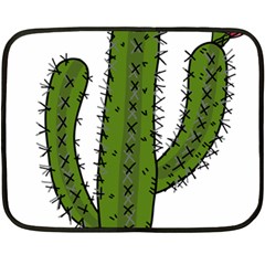 Cactus Desert Plants Rose Fleece Blanket (mini)