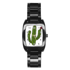 Cactus Desert Plants Rose Stainless Steel Barrel Watch by uniart180623