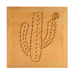 Cactus Desert Plants Rose Wood Photo Frame Cube by uniart180623