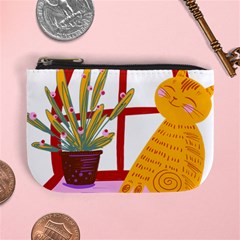 Cat Pet Ginger Art Animal Cartoon Mini Coin Purse by uniart180623