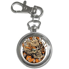 Human Skull  Skull Art Skeleton Illustration Key Chain Watches by uniart180623