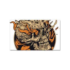 Human Skull  Skull Art Skeleton Illustration Sticker (Rectangular)