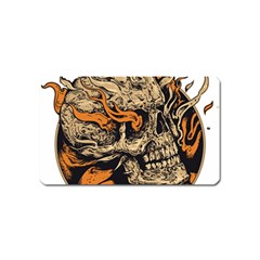 Human Skull  Skull Art Skeleton Illustration Magnet (Name Card)