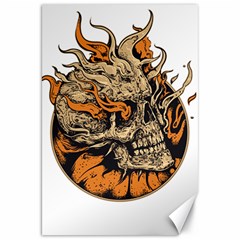 Human Skull  Skull Art Skeleton Illustration Canvas 20  x 30 