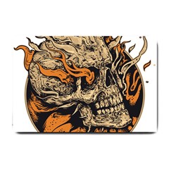 Human Skull  Skull Art Skeleton Illustration Small Doormat