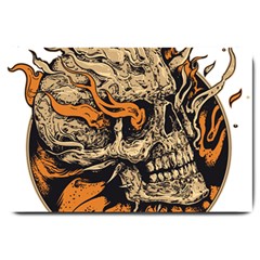 Human Skull  Skull Art Skeleton Illustration Large Doormat