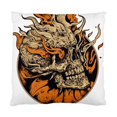 Human Skull  Skull Art Skeleton Illustration Standard Cushion Case (Two Sides)