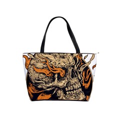 Human Skull  Skull Art Skeleton Illustration Classic Shoulder Handbag