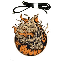 Human Skull  Skull Art Skeleton Illustration Shoulder Sling Bag