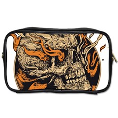 Human Skull  Skull Art Skeleton Illustration Toiletries Bag (One Side)