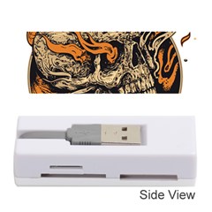 Human Skull  Skull Art Skeleton Illustration Memory Card Reader (stick) by uniart180623