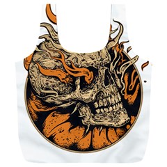 Human Skull  Skull Art Skeleton Illustration Full Print Recycle Bag (XXXL)