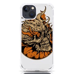 Human Skull  Skull Art Skeleton Illustration Iphone 13 Tpu Uv Print Case by uniart180623