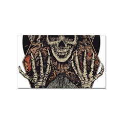 Gray And Multicolored Skeleton Illustration Sticker Rectangular (100 Pack) by uniart180623