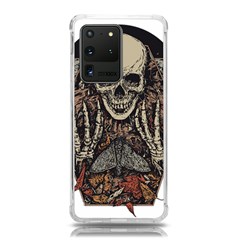 Gray And Multicolored Skeleton Illustration Samsung Galaxy S20 Ultra 6 9 Inch Tpu Uv Case by uniart180623