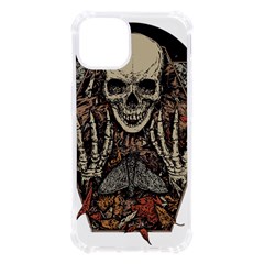 Gray And Multicolored Skeleton Illustration Iphone 13 Tpu Uv Print Case by uniart180623