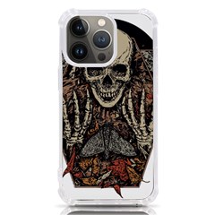 Gray And Multicolored Skeleton Illustration Iphone 13 Pro Tpu Uv Print Case by uniart180623