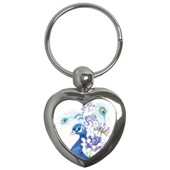 Peacock Key Chain (heart) by uniart180623