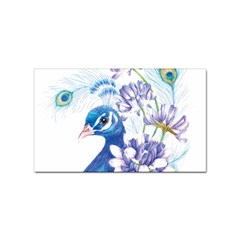 Peacock Sticker (rectangular)