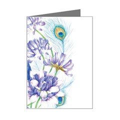 Peacock Mini Greeting Card by uniart180623