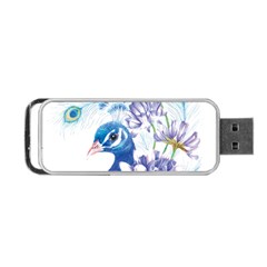 Peacock Portable Usb Flash (two Sides) by uniart180623