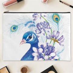 Peacock Cosmetic Bag (xxxl) by uniart180623