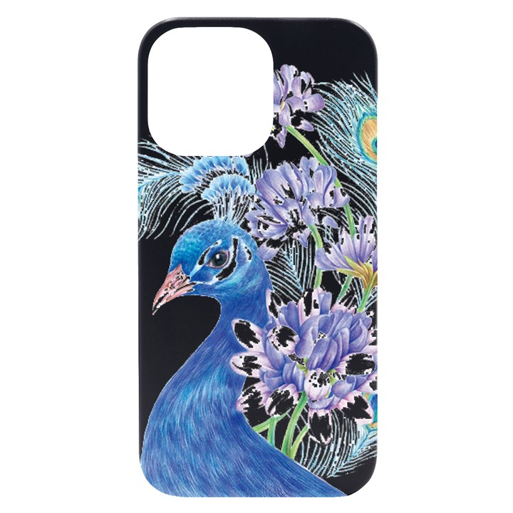 Peacock iPhone 14 Pro Max Black UV Print Case