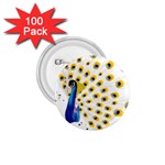 Bird Peafowl Peacock Animal 1.75  Buttons (100 pack)  Front