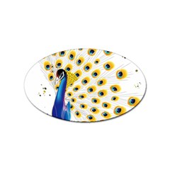 Bird Peafowl Peacock Animal Sticker Oval (100 Pack) by uniart180623