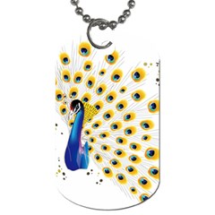 Bird Peafowl Peacock Animal Dog Tag (two Sides) by uniart180623