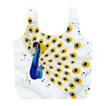 Bird Peafowl Peacock Animal Full Print Recycle Bag (L) Back