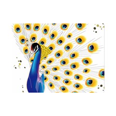 Bird Peafowl Peacock Animal Premium Plush Fleece Blanket (mini) by uniart180623