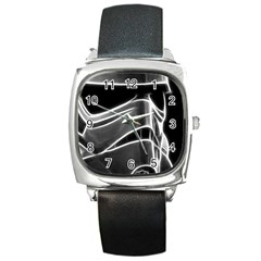 Stormtroopers Sci Fi Mask Square Metal Watch by uniart180623