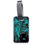 Angry Male Lion Predator Carnivore Luggage Tag (two sides) Front