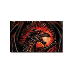 Dragon Sticker (rectangular) by uniart180623