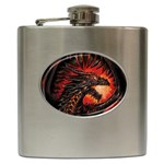 Dragon Hip Flask (6 oz) Front