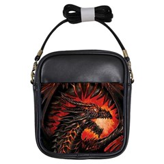 Dragon Girls Sling Bag by uniart180623