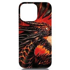 Dragon Iphone 14 Pro Max Black Uv Print Case by uniart180623