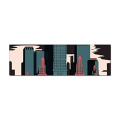 New York City Nyc Skyline Cityscape Sticker Bumper (10 Pack) by uniart180623