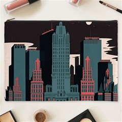 New York City Nyc Skyline Cityscape Cosmetic Bag (xxxl) by uniart180623