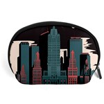 New York City Nyc Skyline Cityscape Accessory Pouch (Large) Front