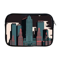 New York City Nyc Skyline Cityscape Apple Macbook Pro 17  Zipper Case by uniart180623