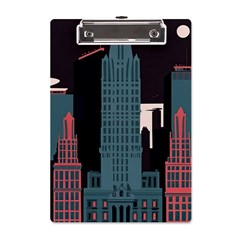 New York City Nyc Skyline Cityscape A5 Acrylic Clipboard by uniart180623